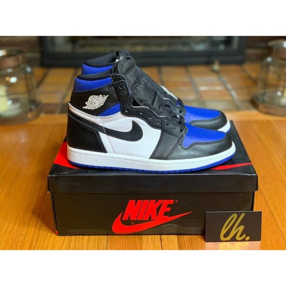 Sz 8 Air Jordan 1 Retro High "Royal Toe" - Picture 4 of 6